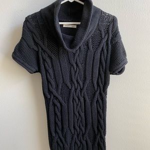 Black short sleeve sweater dress
